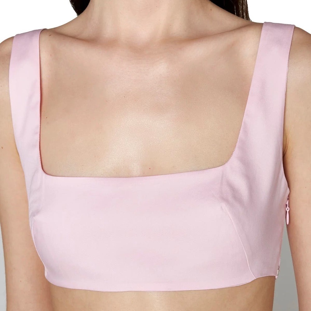 The Andamane Sleeveless Square Neck Crop Top - Small - NWT
